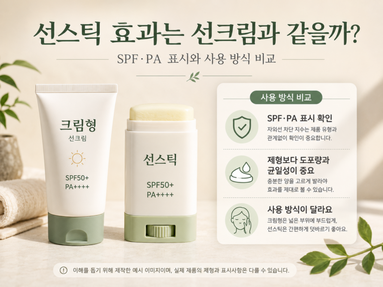 선스틱은 선크림만큼 효과가 있을까? 바르는 양과 자외선차단 확인법