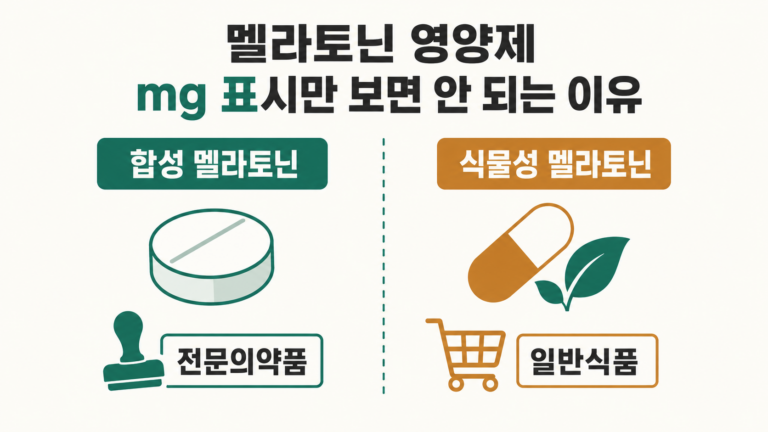 멜라토닌 영양제 mg 표시만 보면 안 되는 이유 대표 이미지